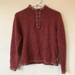 Red Woolrich sweater, size petite S